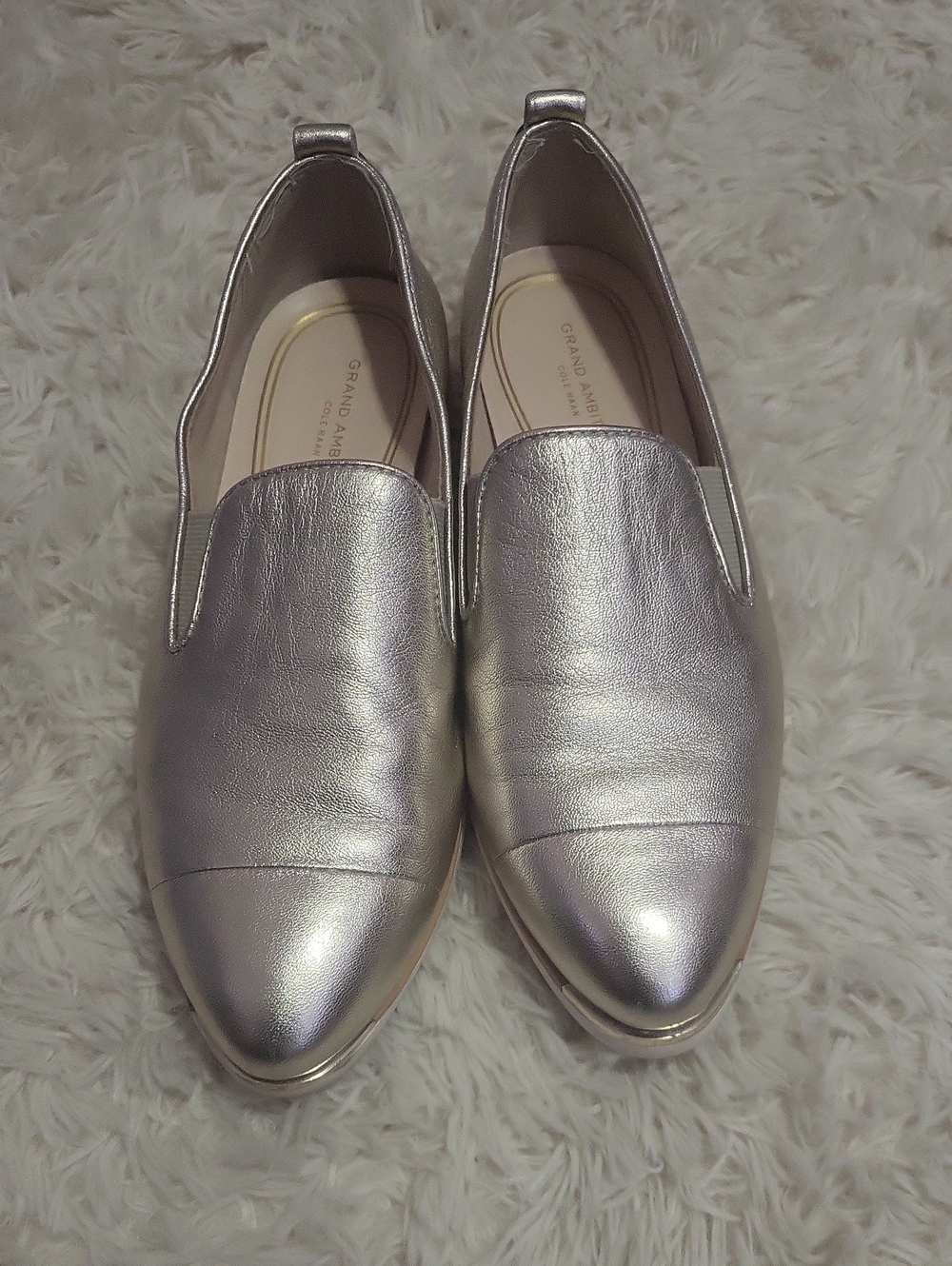 Cole Haan Grand Ambition Slip On Loafer Soft Gold Size 6.5B